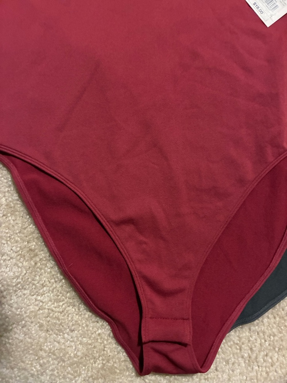 NWT Women’s(xL)  high neck soft one piece body suit (2) wine, Gray Target brand - Picture 4 of 9